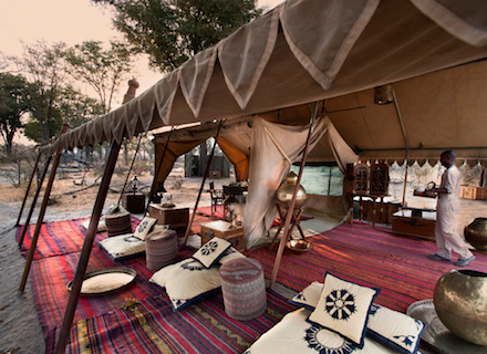 Selinda Explorers Camp mess tent